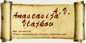 Anastasija Vlajkov vizit kartica